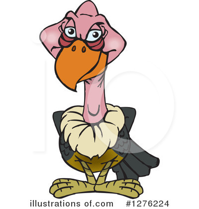 Royalty-Free (RF) Vulture Clipart Illustration by Dennis Holmes Designs - Stock Sample #1276224