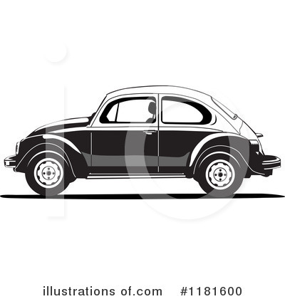 Royalty-Free (RF) Vw Beetle Clipart Illustration by David Rey - Stock Sample #1181600