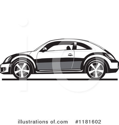 Royalty-Free (RF) Vw Beetle Clipart Illustration by David Rey - Stock Sample #1181602