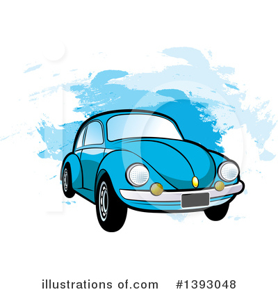 Royalty-Free (RF) Vw Bug Clipart Illustration by Lal Perera - Stock Sample #1393048