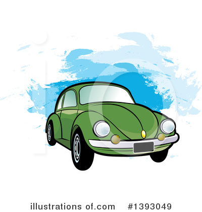 Royalty-Free (RF) Vw Bug Clipart Illustration by Lal Perera - Stock Sample #1393049