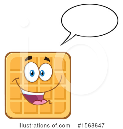 Royalty-Free (RF) Waffle Clipart Illustration by Hit Toon - Stock Sample #1568647