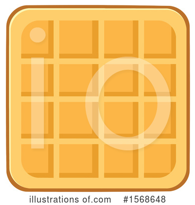 Royalty-Free (RF) Waffle Clipart Illustration by Hit Toon - Stock Sample #1568648
