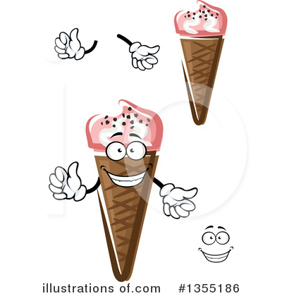 Royalty-Free (RF) Waffle Cone Clipart Illustration by Vector Tradition SM - Stock Sample #1355186