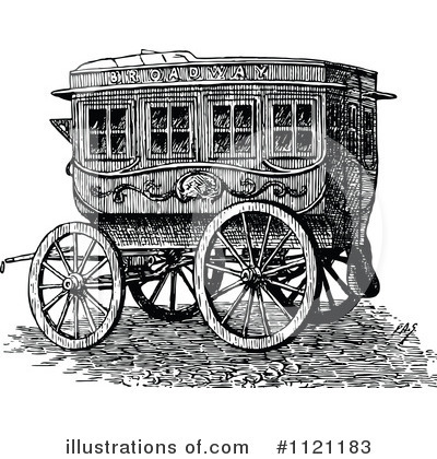 Royalty-Free (RF) Wagon Clipart Illustration by Prawny Vintage - Stock Sample #1121183