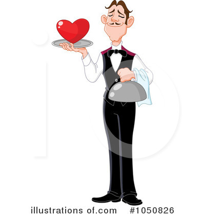 Royalty-Free (RF) Waiter Clipart Illustration by yayayoyo - Stock Sample #1050826