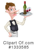 Waiter Clipart #1333585 by AtStockIllustration