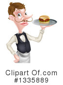 Waiter Clipart #1335889 by AtStockIllustration