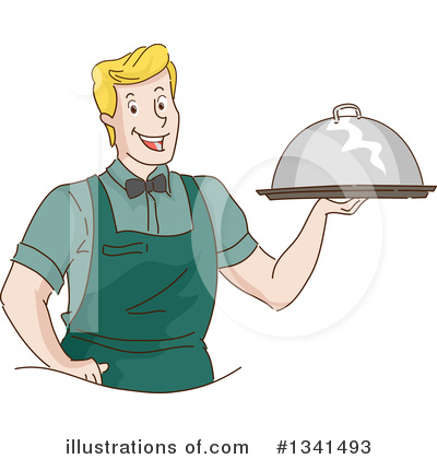 Waiters Clipart #1341493 by BNP Design Studio