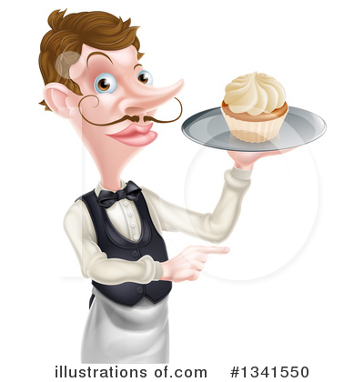 Royalty-Free (RF) Waiter Clipart Illustration by AtStockIllustration - Stock Sample #1341550
