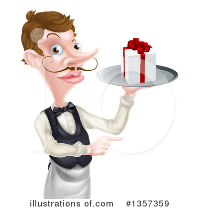 Waiter Clipart #1357359 by AtStockIllustration