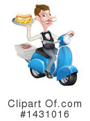 Waiter Clipart #1431016 by AtStockIllustration