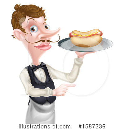 Hot Dog Clipart #1587336 by AtStockIllustration