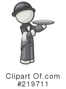 Waiter Clipart #219711 by Leo Blanchette