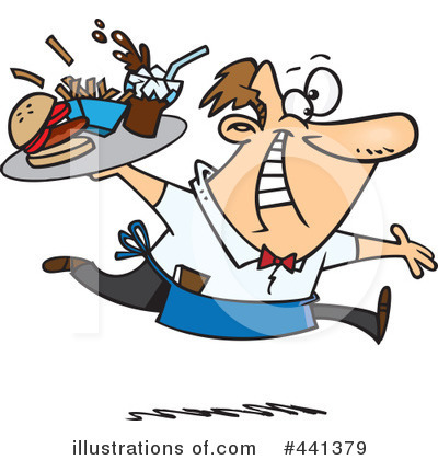 Waiter Clipart #441379 by toonaday