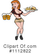 Waitress Clipart #1112822 by LaffToon
