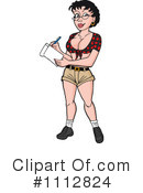 Waitress Clipart #1112824 by LaffToon