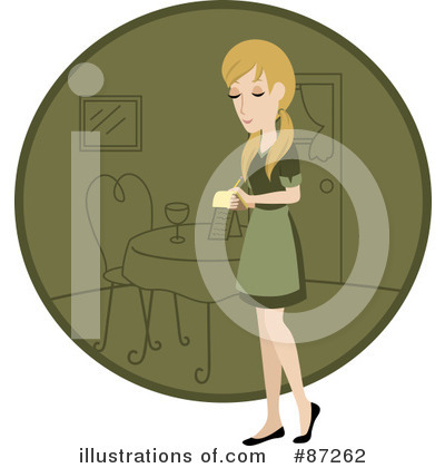 Waitress Clipart #87262 by Rosie Piter