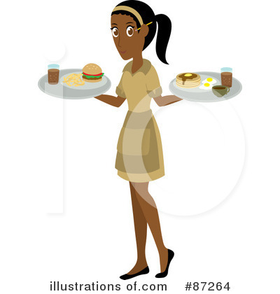 Waitress Clipart #87264 by Rosie Piter