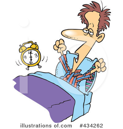 Royalty-Free (RF) Waking Up Clipart Illustration by toonaday - Stock Sample #434262