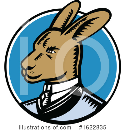 Royalty-Free (RF) Wallaby Clipart Illustration by patrimonio - Stock Sample #1622835