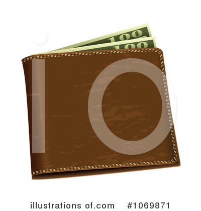 Royalty-Free (RF) Wallet Clipart Illustration by michaeltravers - Stock Sample #1069871