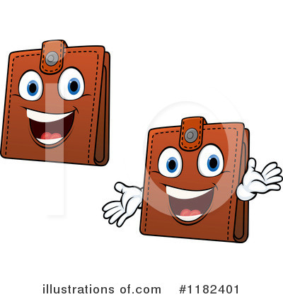 Royalty-Free (RF) Wallet Clipart Illustration by Vector Tradition SM - Stock Sample #1182401