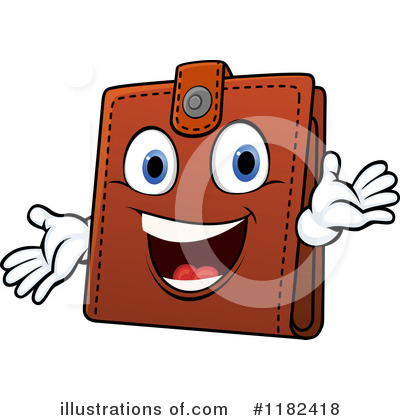 Royalty-Free (RF) Wallet Clipart Illustration by Vector Tradition SM - Stock Sample #1182418