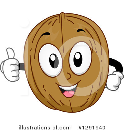 Royalty-Free (RF) Walnut Clipart Illustration by BNP Design Studio - Stock Sample #1291940