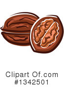 Walnut Clipart #1342501 by Vector Tradition SM