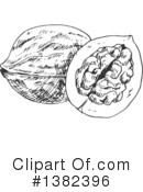 Walnut Clipart #1382396 by Vector Tradition SM