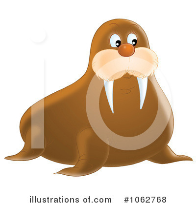 Royalty-Free (RF) Walrus Clipart Illustration by Alex Bannykh - Stock Sample #1062768