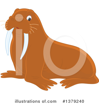 Royalty-Free (RF) Walrus Clipart Illustration by Alex Bannykh - Stock Sample #1379240