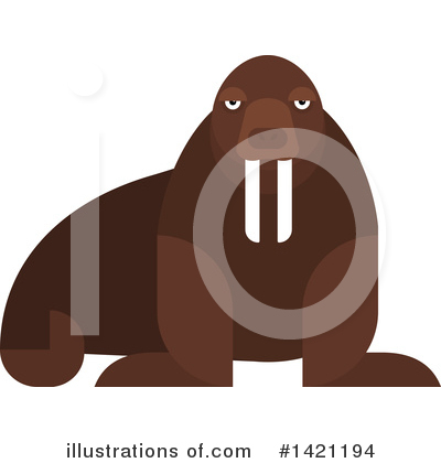 Royalty-Free (RF) Walrus Clipart Illustration by Vector Tradition SM - Stock Sample #1421194
