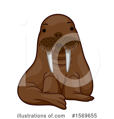 Royalty-Free (RF) Walrus Clipart Illustration by BNP Design Studio - Stock Sample #1569655