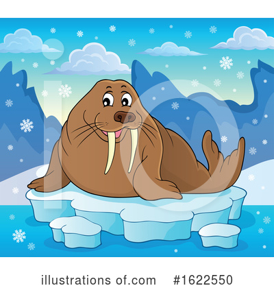 Royalty-Free (RF) Walrus Clipart Illustration by visekart - Stock Sample #1622550