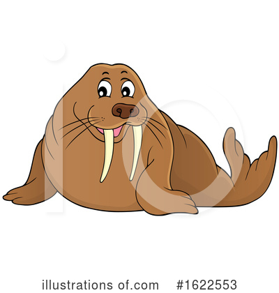 Royalty-Free (RF) Walrus Clipart Illustration by visekart - Stock Sample #1622553
