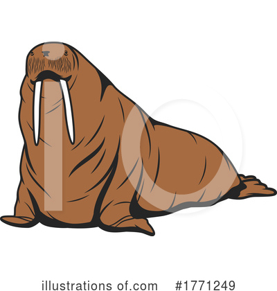 Royalty-Free (RF) Walrus Clipart Illustration by Vector Tradition SM - Stock Sample #1771249