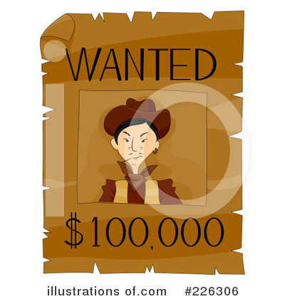 Royalty-Free (RF) Wanted Clipart Illustration by BNP Design Studio - Stock Sample #226306