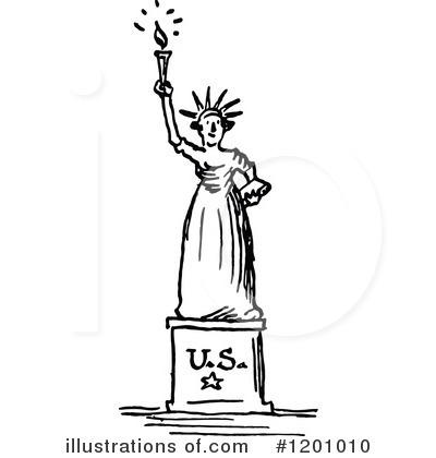 Statue Of Liberty Clipart #1201010 by Prawny Vintage