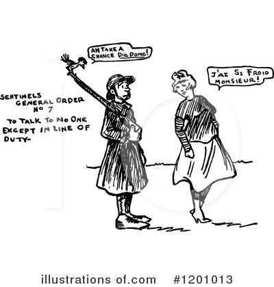 War Cartoon Clipart #1200999 - Illustration by Prawny Vintage