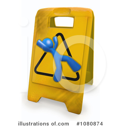 Royalty-Free (RF) Warning Sign Clipart Illustration by Leo Blanchette - Stock Sample #1080874