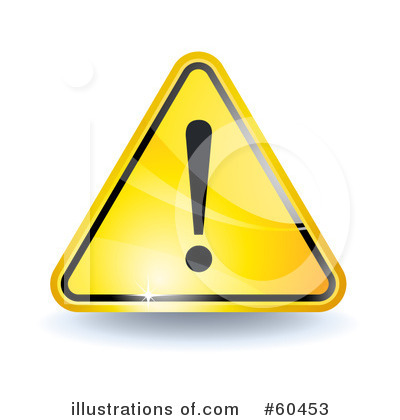 Royalty-Free (RF) Warning Sign Clipart Illustration by Oligo - Stock Sample #60453