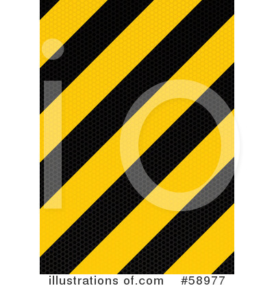 Royalty-Free (RF) Warning Stripes Clipart Illustration by michaeltravers - Stock Sample #58977