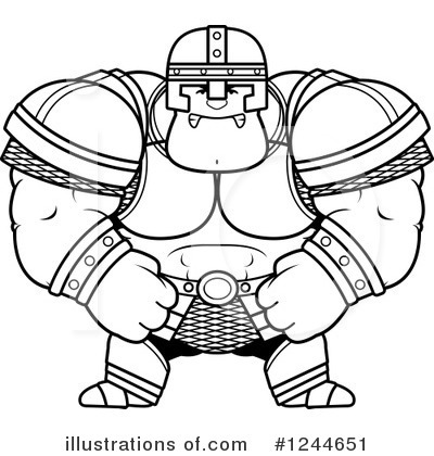 Royalty-Free (RF) Warrior Clipart Illustration by Cory Thoman - Stock Sample #1244651