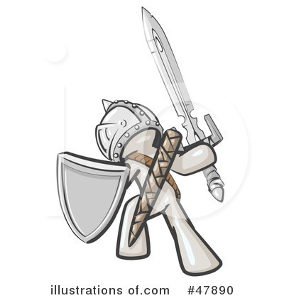 Royalty-Free (RF) Warrior Clipart Illustration by Leo Blanchette - Stock Sample #47890