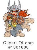 Warrior Princess Clipart #1361888 by Clip Art Mascots