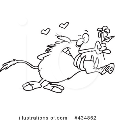 Royalty-Free (RF) Warthog Clipart Illustration by toonaday - Stock Sample #434862