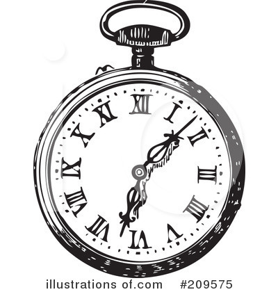 Royalty-Free (RF) Watch Clipart Illustration by BestVector - Stock Sample #209575