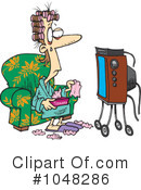 Watching Tv Clipart #1048286 by toonaday